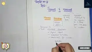 Chapter #13 | Support and Movement |10th Class Biology | In Urdu ,Hindi