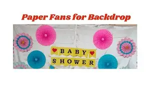 Paper Fans|Paper Rosette|DIY Paper Fan Craft|How to make Paper Fan|Easy Fan@sandycraftsideas8068