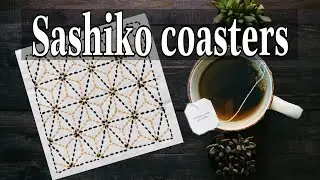 Diy Sashiko Coasters | Simple Sashiko Project #7