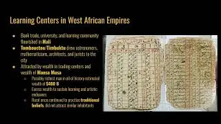 AP African American Studies Topic 1.6 Learning Traditions