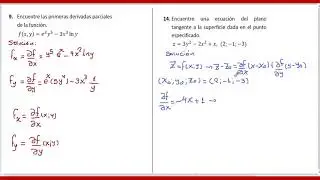 Derivadas parciales y plano tangente