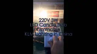KLM LIGHTING 3W LED CANDLE BULB 220V dimmable