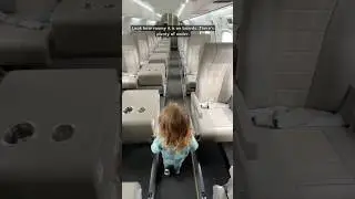 Flying on a private jet with my toddler... #aviation #firstclass