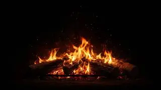 Black Screen Crackling Fire Sounds (3 Hours) 🔥 | Deep Sleep & Relaxation (No Music)