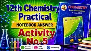 12th Chemistry Workbook Activity no. 5 | Maharashtra State Board#12th_Chemistry