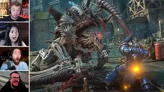 Barely Defeating CARNIFEX while Playing Warhammer 40 000 Space Marine II, Funny Moments 2