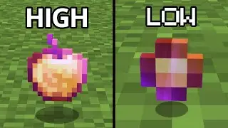 minecraft texture quality: HIGH vs LOW