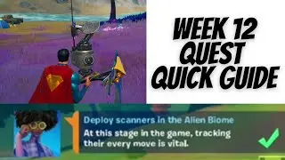 Deploy scanners in the alien biome Locations Week 12 Legendary Quest Fortnite Season 7 Chapter 2