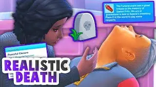 REALISTIC DEATHS IN THE SIMS 4!!??💀💔 AMAZINGLY DETAILED! // Mortem Mod