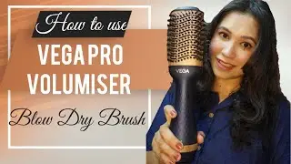 Vega Pro Volumiser Hair Dryer Brush Demo and Honest review | Jasmine's Vanity