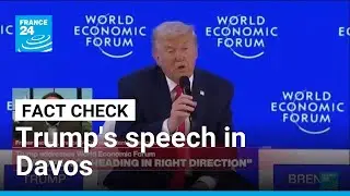 Trump addresses World Economic Forum in Davos, making many 