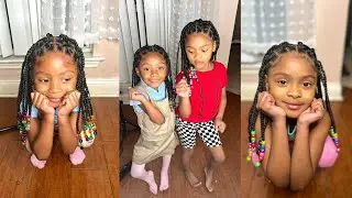 Cross Cross Rubber band With Knotless braids