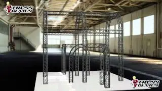20x20 Circular Arch Truss Trade Show Booth Exhibit