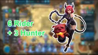 6 Rider + 3 Hunter-Chess rush-How to lineup best-gameplay x2 speed- super strong in rank