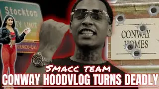 CONWAY DEADLY HOODVLOG REACTION(Stockton c.a) 304 fights + more #hoodvlogs #messymedia