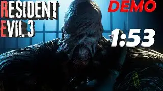 Resident Evil 3 Remake Demo SpeedRun  1:53