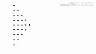 Star pattern program in java with logic part 1