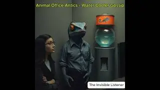 Animal Office Antics &ndash; Water Cooler Gossip - The Invisible Listener #anthropomorphiccharacters