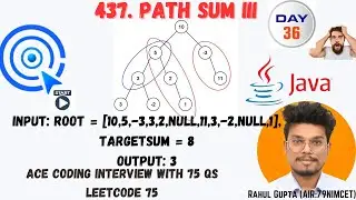 437. Path Sum III | LeetCode | Solution in Hindi 🔥