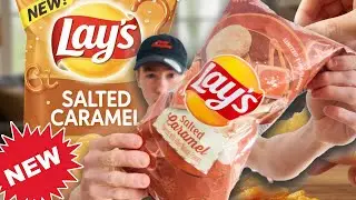 🍯🥔 Обзор НОВЫХ чипсов Lay&rsquo;s с соленой карамелью 🤯 | Сладко-соленый перекус или странный эксперимент?