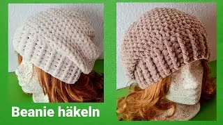 Kuschelige einfache Beanie häkeln