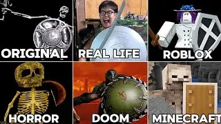 Skeleton Shield Meme All Variants
