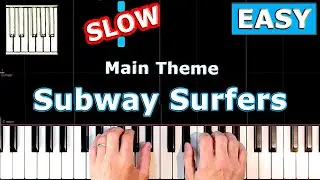 Subway Surfers - Main Theme - Piano Tutorial EASY