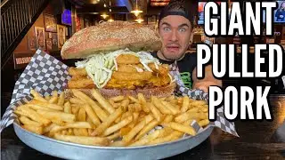 UNDEFEATED PULLED PORK SANDWICH CHALLENGE | MONSTER BBQ CHALLENGE | MAN VS FOOD