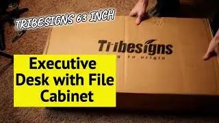 Best Desk for Working From Home [Tribesigns 63 Inch Executive Desk with File Cabinet]