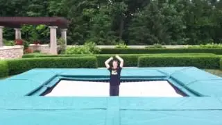 Testing the MaxAir Custom Super Quad Trampoline