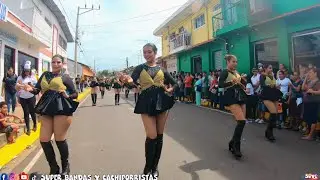 Cocodrilos Marching Band en Desfile de Correo de Jiquilisco.