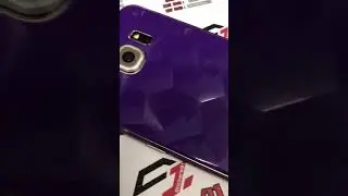 Purple polygon cat eye wrap vinyl skin samsung s6