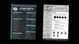 FREE Professional - Clean Resume! - FREE Illustrator Template │ Create Your Resume in No TIME!