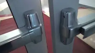 Door Closer - Pool Room Entrance - LCN 4111s with Von Duprin Panic Hardware