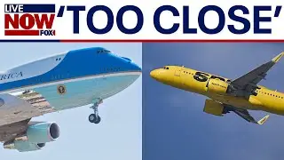 Air Force One close call midair with Spirit Airlines plane