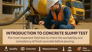 Concrete Slump Test &ndash;Temperature Check, Slump Cone Procedure, Concrete Sampling,Cylinder Preparation
