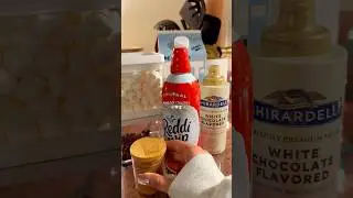Iced hot chocolate🍫🧊✨ #asmr #drink #christmas #holiday #trending