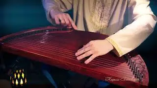 Amazing music medieval on the ancient stringed instrument (gusli, russian harp or slavic taglharpa)