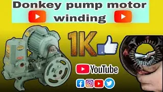 Donkey pump motor winding/ How to winding in video #youtubeshort #shorts #viralvideo 