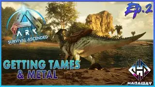 Getting Tames & Metal - Ark Survival Ascended Ep.2