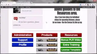 White Label PLR Video Login Process