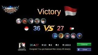 KERENNN NIH NATIONAL GAME GUYS !! MVP MOBILE LEGENDS