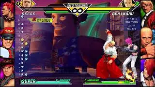 CAPCOM FIGHTING COLLECTION 2 Geese Pgroove corner heavy execution cancel combo cvs2