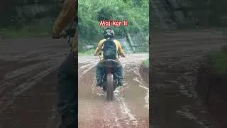 Pro Tip! Don&rsquo;t remove your mudguard in monsoon.  #bike #rider #viral #monsoon #himachalpradesh