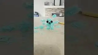 I Made A Cool Creature Out Of Rubber Bands #satisfying #creative #shorts #short