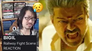 Bigil | Railway Station Fight Scene REACTION | Thalapathy Vijay, Nayanthara