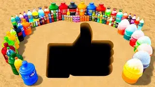 Experiment: Big Toothpaste Eruption from Like button, Mtn Dew, Popular Sodas, Coca Cola vs Mentos