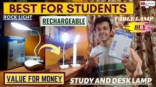 ROCK LIGHT Rechargeable LED Study Table Lamp (RL-8888) Unboxing! 🔥 | Best Budget Friendly Lamps? 💡