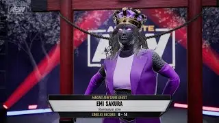 AEW: Fight Forever Hikaru Shida vs EMI Sakura Falls Count Anywhere Match #aew #aewfightforever