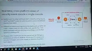 Real time cross platform views of security data in a single console dss